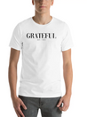 Add To Cart Grateful Letter Lightweight Cotton T-Shirt – Daily Comfort Graphic Shirt