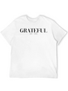 Add To Cart Grateful Letter Lightweight Cotton T-Shirt – Daily Comfort Graphic Shirt