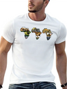 Africa Wildlife Continent Collage Trio Lightweight Cotton T-Shirt – Daily Comfort Graphic Shirt