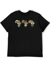 Africa Wildlife Continent Collage Trio Lightweight Cotton T-Shirt – Daily Comfort Graphic Shirt
