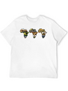 Africa Wildlife Continent Collage Trio Lightweight Cotton T-Shirt – Daily Comfort Graphic Shirt