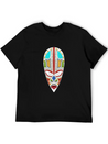 African Tribal Mask Lightweight Cotton T-Shirt – Daily Comfort Graphic Shirt