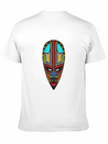 African Tribal Mask Lightweight Cotton T-Shirt – Daily Comfort Graphic Shirt