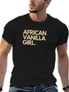 African Vanilla Girl Lightweight Cotton T-Shirt – Daily Comfort Graphic Shirt