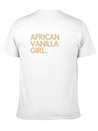 African Vanilla Girl Lightweight Cotton T-Shirt – Daily Comfort Graphic Shirt