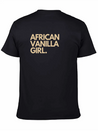 African Vanilla Girl Lightweight Cotton T-Shirt – Daily Comfort Graphic Shirt