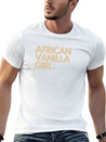 African Vanilla Girl Lightweight Cotton T-Shirt – Daily Comfort Graphic Shirt