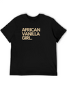 African Vanilla Girl Lightweight Cotton T-Shirt – Daily Comfort Graphic Shirt