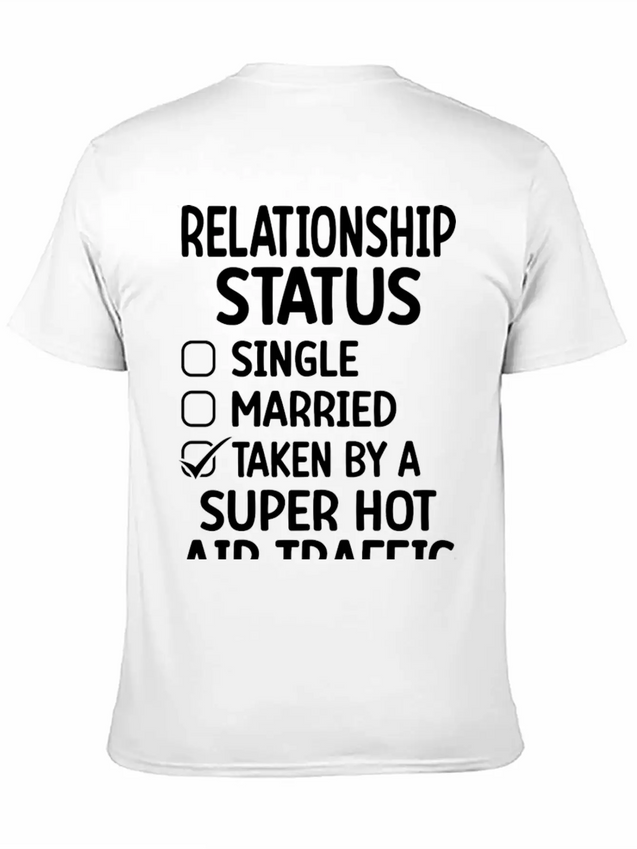 Air Traffic Controller Relationship Lightweight Cotton T-Shirt – Daily Comfort Graphic Shirt