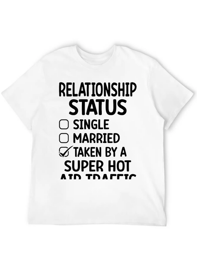 Air Traffic Controller Relationship Lightweight Cotton T-Shirt – Daily Comfort Graphic Shirt