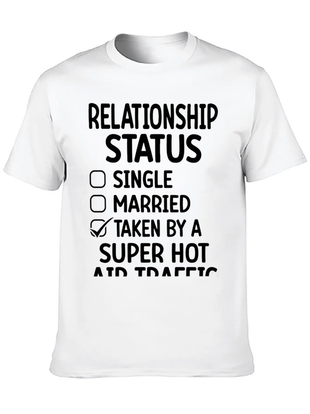 Air Traffic Controller Relationship Lightweight Cotton T-Shirt – Daily Comfort Graphic Shirt