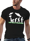 Alien Ufo EVOLUTION The Real Evolution Gift-Idea Lightweight Cotton T-Shirt – Daily Comfort Graphic Shirt