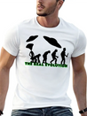 Alien Ufo EVOLUTION The Real Evolution Gift-Idea Lightweight Cotton T-Shirt – Daily Comfort Graphic Shirt