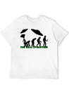 Alien Ufo EVOLUTION The Real Evolution Gift-Idea Lightweight Cotton T-Shirt – Daily Comfort Graphic Shirt