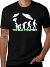 Alien Ufo EVOLUTION The Real Evolution Gift-Idea Lightweight Cotton T-Shirt – Daily Comfort Graphic Shirt
