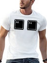 Alt F4 - Keyboard Shortcut Lightweight Cotton T-Shirt – Daily Comfort Graphic Shirt