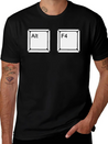 Alt F4 - Keyboard Shortcut Lightweight Cotton T-Shirt – Daily Comfort Graphic Shirt