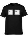 Alt F4 - Keyboard Shortcut Lightweight Cotton T-Shirt – Daily Comfort Graphic Shirt