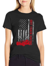 American Flag Dirt Track Racing Car Driver Racer Lightweight Cotton T-Shirt – Daily Comfort Graphic Shirt