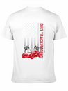 American Flag Dirt Track Racing Car Driver Racer Lightweight Cotton T-Shirt – Daily Comfort Graphic Shirt