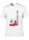 American Flag Dirt Track Racing Car Driver Racer Lightweight Cotton T-Shirt – Daily Comfort Graphic Shirt
