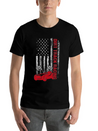 American Flag Dirt Track Racing Car Driver Racer Lightweight Cotton T-Shirt – Daily Comfort Graphic Shirt