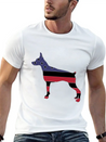 American Flag Pinscher Happy 4th Of July Lightweight Cotton T-Shirt – Daily Comfort Graphic Shirt