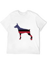 American Flag Pinscher Happy 4th Of July Lightweight Cotton T-Shirt – Daily Comfort Graphic Shirt