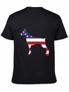 American Flag Pinscher Happy 4th Of July Lightweight Cotton T-Shirt – Daily Comfort Graphic Shirt
