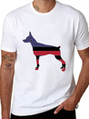American Flag Pinscher Happy 4th Of July Lightweight Cotton T-Shirt – Daily Comfort Graphic Shirt