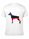 American Flag Pinscher Happy 4th Of July Lightweight Cotton T-Shirt – Daily Comfort Graphic Shirt