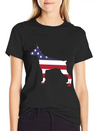American Flag Pinscher Happy 4th Of July Lightweight Cotton T-Shirt – Daily Comfort Graphic Shirt