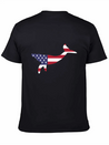 American Flag Whale Happy 4th Of July Lightweight Cotton T-Shirt – Daily Comfort Graphic Shirt