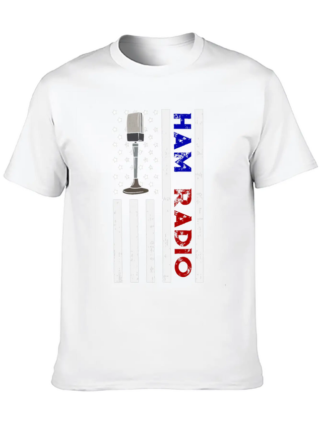 American Ham Radio Gift Lightweight Cotton T-Shirt – Daily Comfort Graphic Shirt