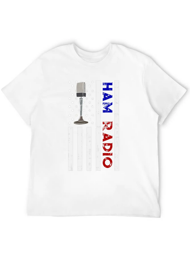 American Ham Radio Gift Lightweight Cotton T-Shirt – Daily Comfort Graphic Shirt