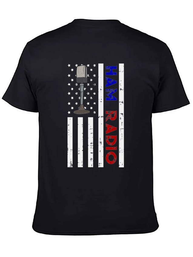 American Ham Radio Gift Lightweight Cotton T-Shirt – Daily Comfort Graphic Shirt