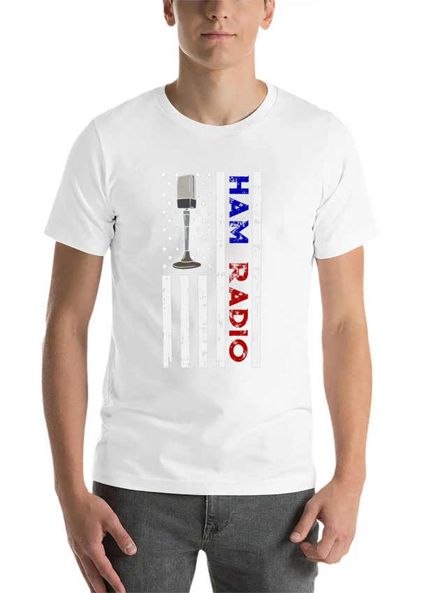 American Ham Radio Gift Lightweight Cotton T-Shirt – Daily Comfort Graphic Shirt