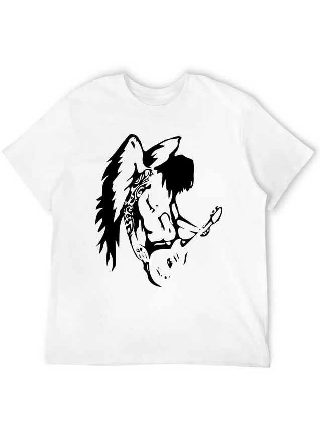 Angel Lightweight Cotton T-Shirt – Daily Comfort Graphic Shirt