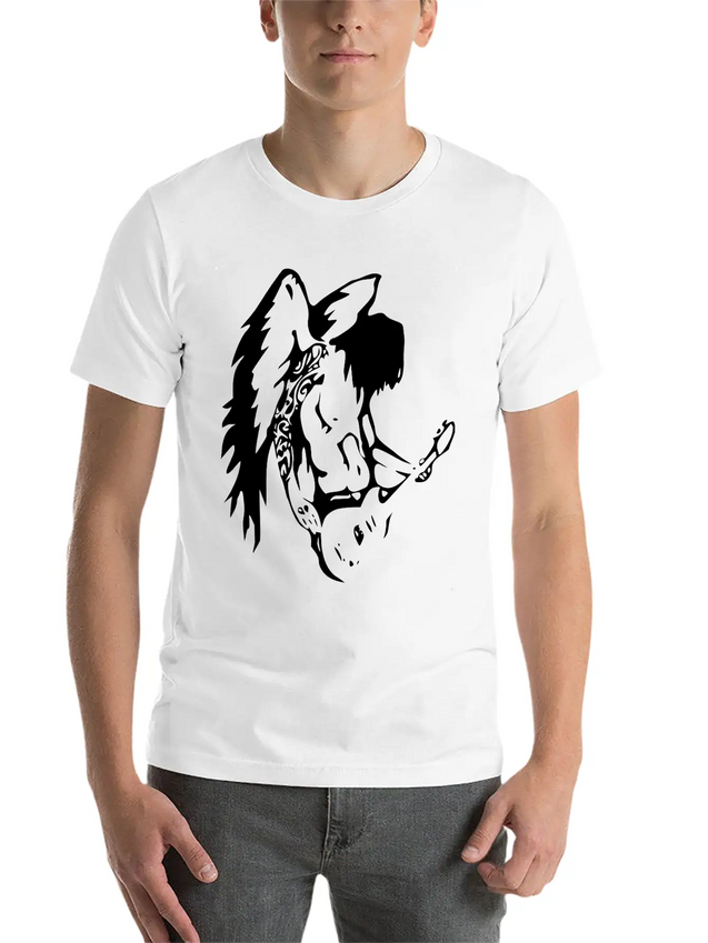 Angel Lightweight Cotton T-Shirt – Daily Comfort Graphic Shirt