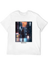Anime Manga Girl Shopping In Shibuya Japan Lightweight Cotton T-Shirt – Daily Comfort Graphic Shirt