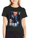 Anime Manga Girl Shopping In Shibuya Japan Lightweight Cotton T-Shirt – Daily Comfort Graphic Shirt