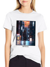 Anime Manga Girl Shopping In Shibuya Japan Lightweight Cotton T-Shirt – Daily Comfort Graphic Shirt