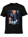 Anime Manga Girl Shopping In Shibuya Japan Lightweight Cotton T-Shirt – Daily Comfort Graphic Shirt