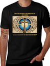 "Ankh Of Enlightenment" Lightweight Cotton T-Shirt – Daily Comfort Graphic Shirt