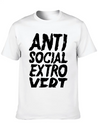 Anti Social Extrovert Lightweight Cotton T-Shirt – Daily Comfort Graphic Shirt