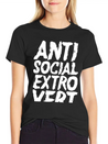Anti Social Extrovert Lightweight Cotton T-Shirt – Daily Comfort Graphic Shirt