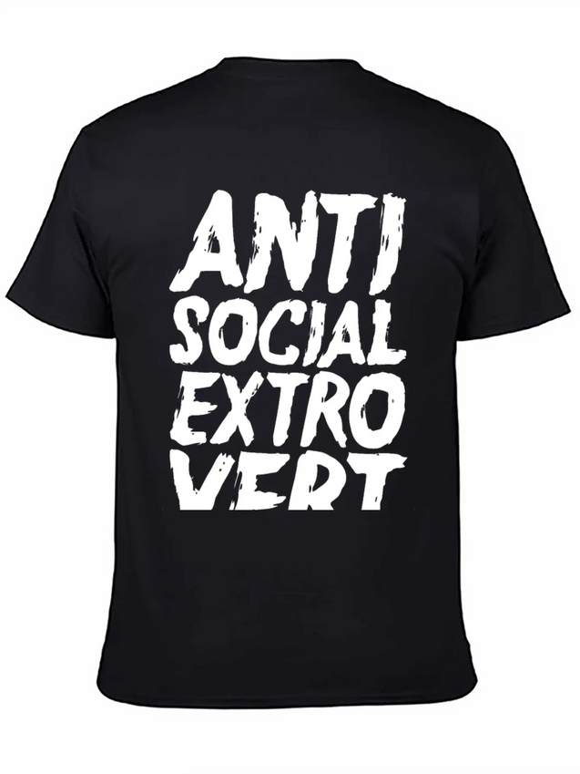 Anti Social Extrovert Lightweight Cotton T-Shirt – Daily Comfort Graphic Shirt