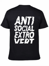 Anti Social Extrovert Lightweight Cotton T-Shirt – Daily Comfort Graphic Shirt