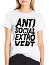 Anti Social Extrovert Lightweight Cotton T-Shirt – Daily Comfort Graphic Shirt