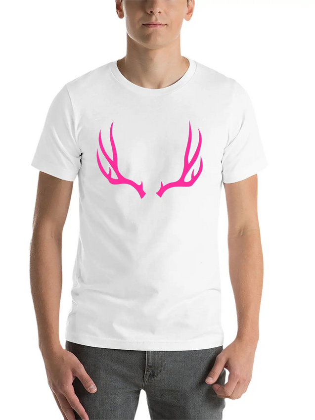 Antlers Deer Hunting Forest Wild Nature Outdoor Lightweight Cotton T-Shirt – Daily Comfort Graphic Shirt